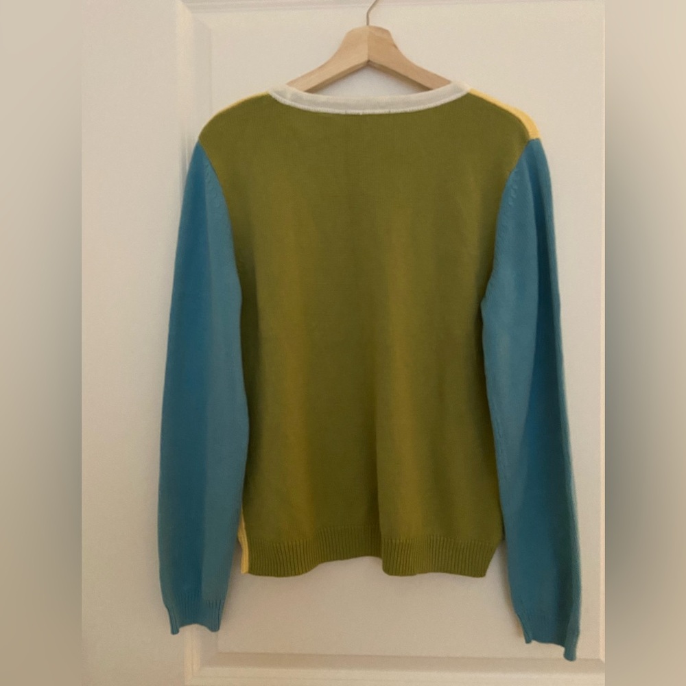NWT Kate Hill, color block, crew neck sweater - Picture 4 of 6